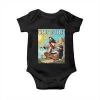He is Rizzen Baby Onesie Funny Jesus Skateboarding Christian Meme - Wonder Print Shop