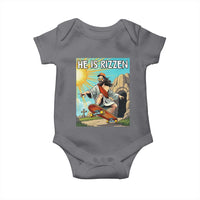 He is Rizzen Baby Onesie Funny Jesus Skateboarding Christian Meme - Wonder Print Shop