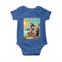 He is Rizzen Baby Onesie Funny Jesus Skateboarding Christian Meme - Wonder Print Shop