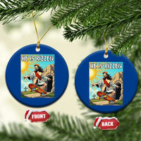 He is Rizzen Ceramic Ornament Funny Jesus Skateboarding Christian Meme - Wonder Print Shop