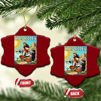 He is Rizzen Ceramic Ornament Funny Jesus Skateboarding Christian Meme - Wonder Print Shop