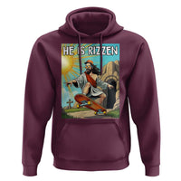 He is Rizzen Hoodie Funny Jesus Skateboarding Christian Meme - Wonder Print Shop