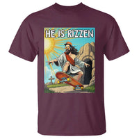 He is Rizzen T Shirt Funny Jesus Skateboarding Christian Meme - Wonder Print Shop