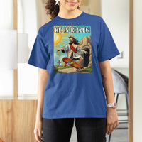 He is Rizzen T Shirt For Women Funny Jesus Skateboarding Christian Meme - Wonder Print Shop