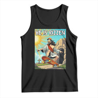 He is Rizzen Tank Top Funny Jesus Skateboarding Christian Meme - Wonder Print Shop