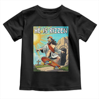 He is Rizzen Toddler T Shirt Funny Jesus Skateboarding Christian Meme - Wonder Print Shop