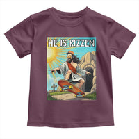 He is Rizzen Toddler T Shirt Funny Jesus Skateboarding Christian Meme - Wonder Print Shop