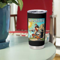 He is Rizzen Tumbler Cup Funny Jesus Skateboarding Christian Meme - Wonder Print Shop