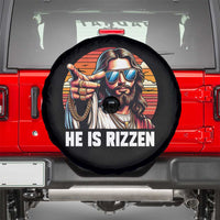 He is Rizzin Spare Tire Cover Funny Jesus Vintage Faith - Wonder Print Shop