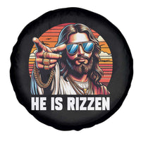 He is Rizzin Spare Tire Cover Funny Jesus Vintage Faith - Wonder Print Shop