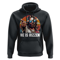 He is Rizzin Hoodie Funny Jesus Vintage Faith - Wonder Print Shop