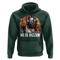 He is Rizzin Hoodie Funny Jesus Vintage Faith - Wonder Print Shop