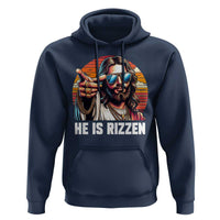 He is Rizzin Hoodie Funny Jesus Vintage Faith - Wonder Print Shop