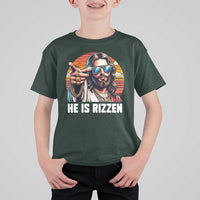 He is Rizzin T Shirt For Kid Funny Jesus Vintage Faith - Wonder Print Shop