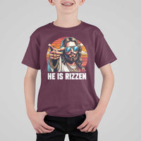 He is Rizzin T Shirt For Kid Funny Jesus Vintage Faith - Wonder Print Shop