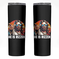 He is Rizzin Skinny Tumbler Funny Jesus Vintage Faith - Wonder Print Shop