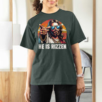 He is Rizzin T Shirt For Women Funny Jesus Vintage Faith - Wonder Print Shop