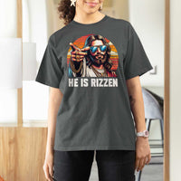 He is Rizzin T Shirt For Women Funny Jesus Vintage Faith - Wonder Print Shop