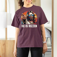 He is Rizzin T Shirt For Women Funny Jesus Vintage Faith - Wonder Print Shop