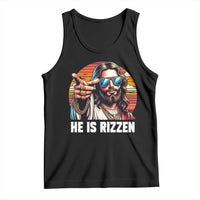 He is Rizzin Tank Top Funny Jesus Vintage Faith - Wonder Print Shop