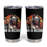 He is Rizzin Tumbler Cup Funny Jesus Vintage Faith - Wonder Print Shop