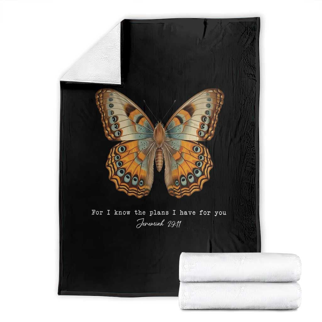Christian Jeremiah 29:11 Throw Blanket Bible Scripture For I Know The Plans I Have For You - Wonder Print Shop