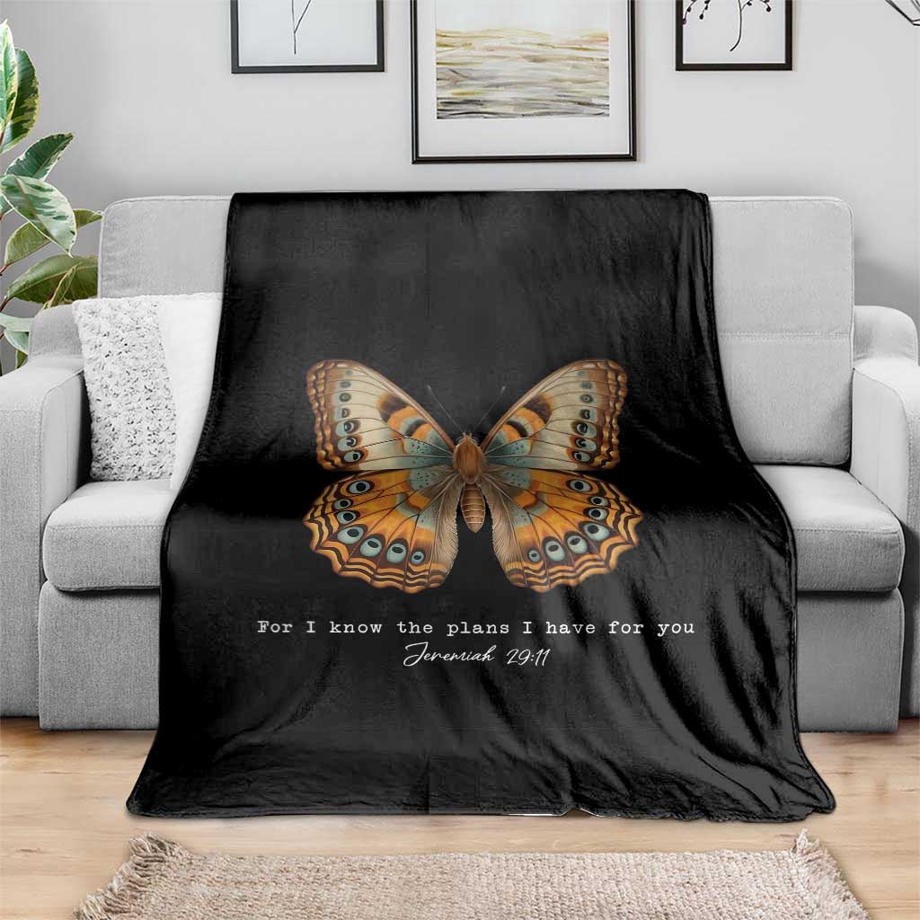 Christian Jeremiah 29:11 Throw Blanket Bible Scripture For I Know The Plans I Have For You - Wonder Print Shop