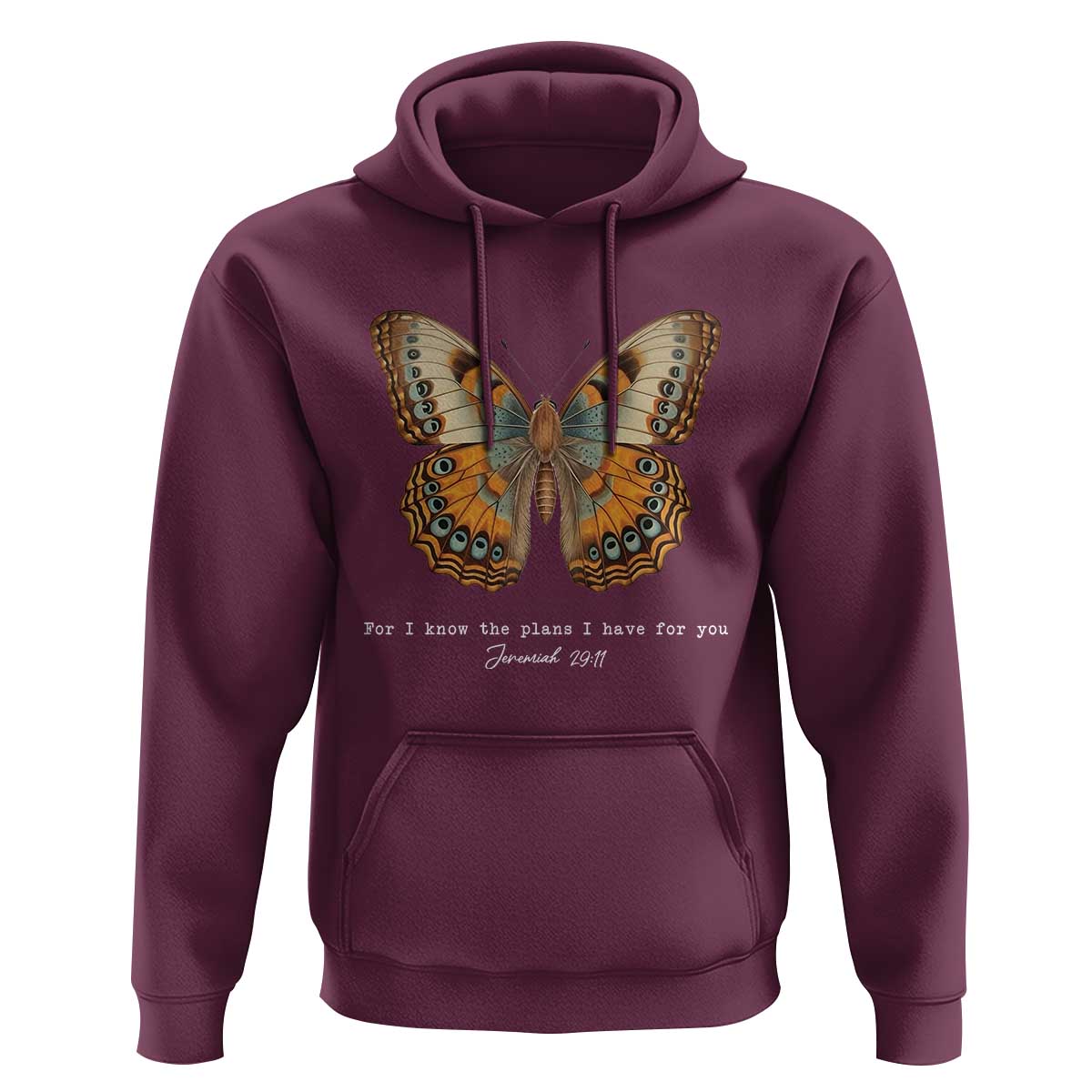 Christian Jeremiah 29:11 Hoodie Bible Scripture For I Know The Plans I Have For You - Wonder Print Shop