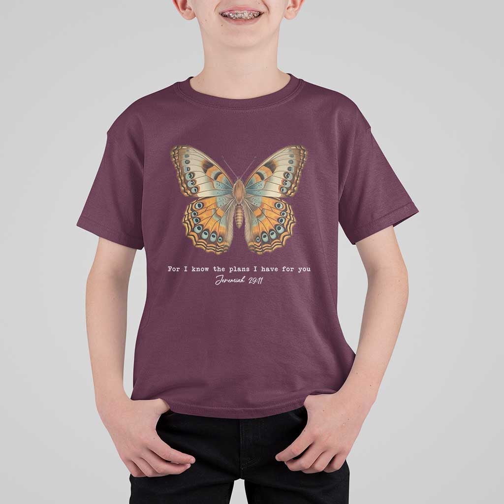 Christian Jeremiah 29:11 T Shirt For Kid Bible Scripture For I Know The Plans I Have For You - Wonder Print Shop