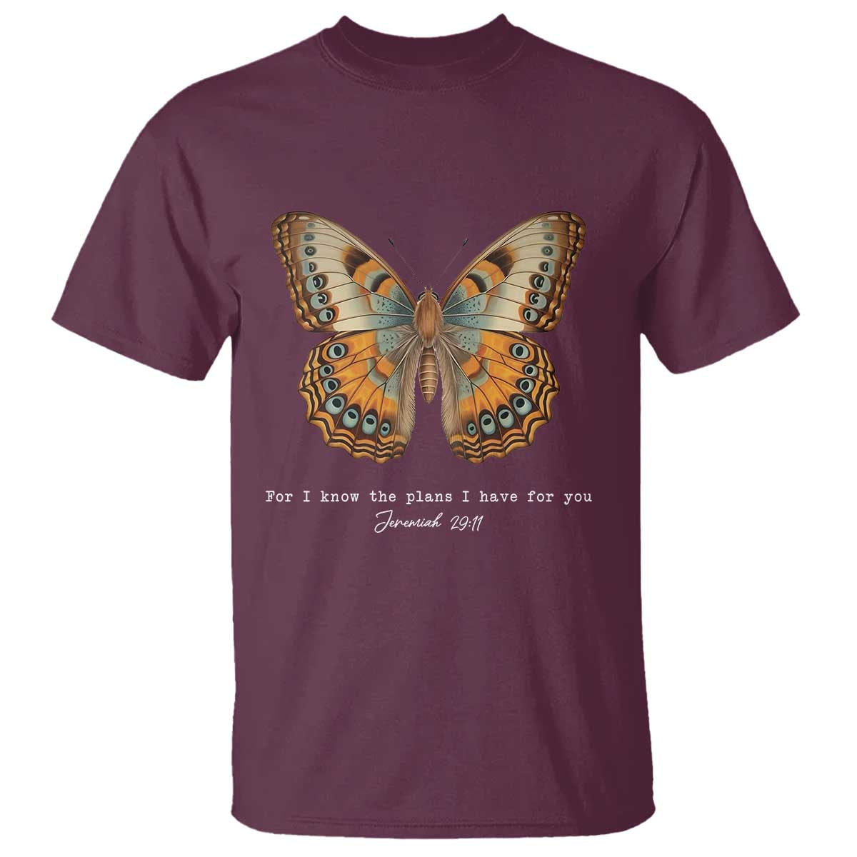 Christian Jeremiah 29:11 T Shirt Bible Scripture For I Know The Plans I Have For You - Wonder Print Shop
