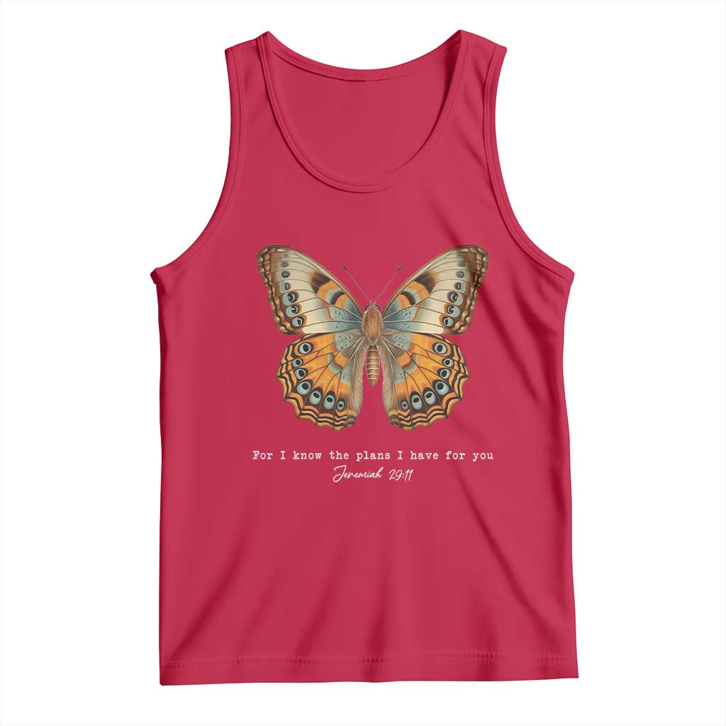 Christian Jeremiah 29:11 Tank Top Bible Scripture For I Know The Plans I Have For You - Wonder Print Shop