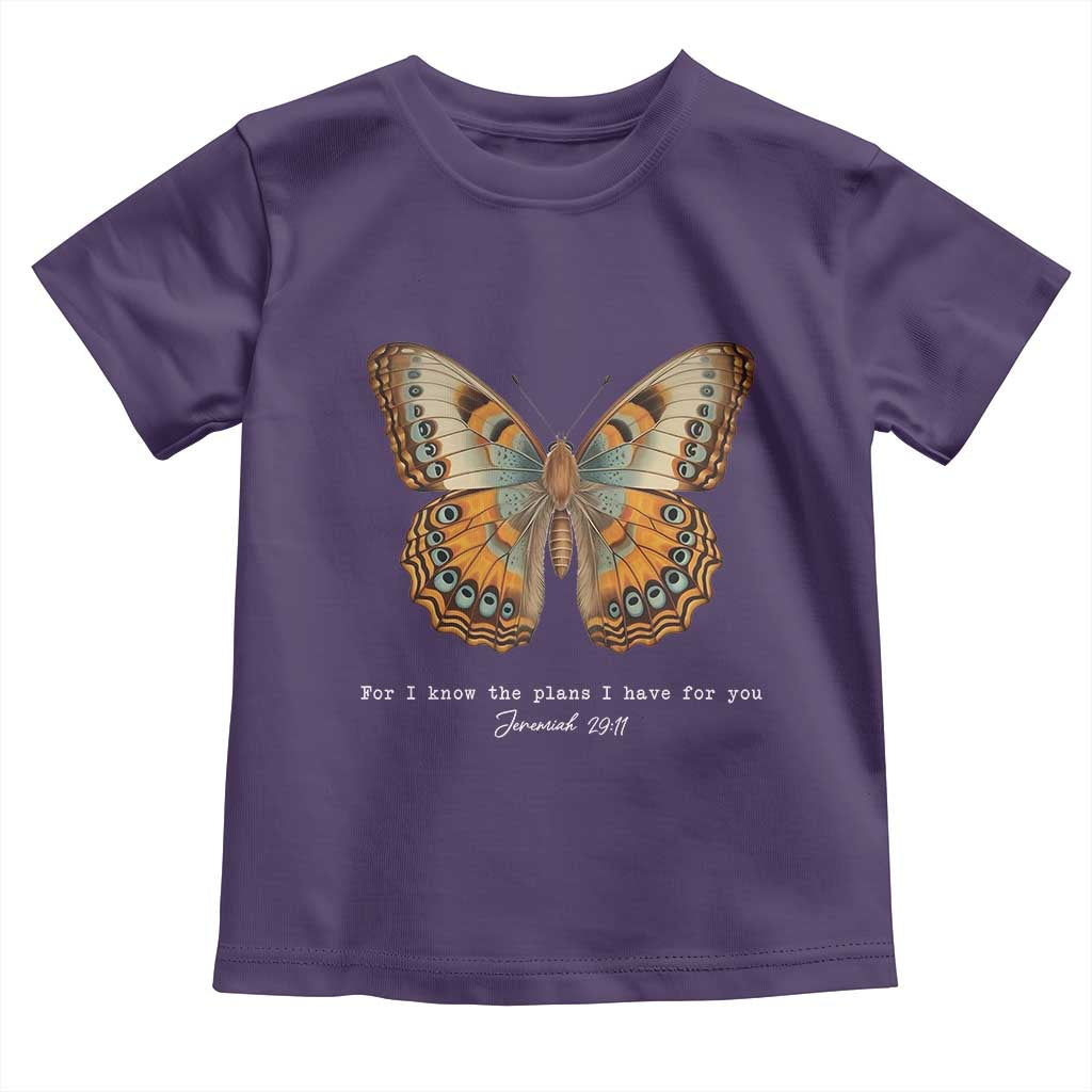 Christian Jeremiah 29:11 Toddler T Shirt Bible Scripture For I Know The Plans I Have For You - Wonder Print Shop