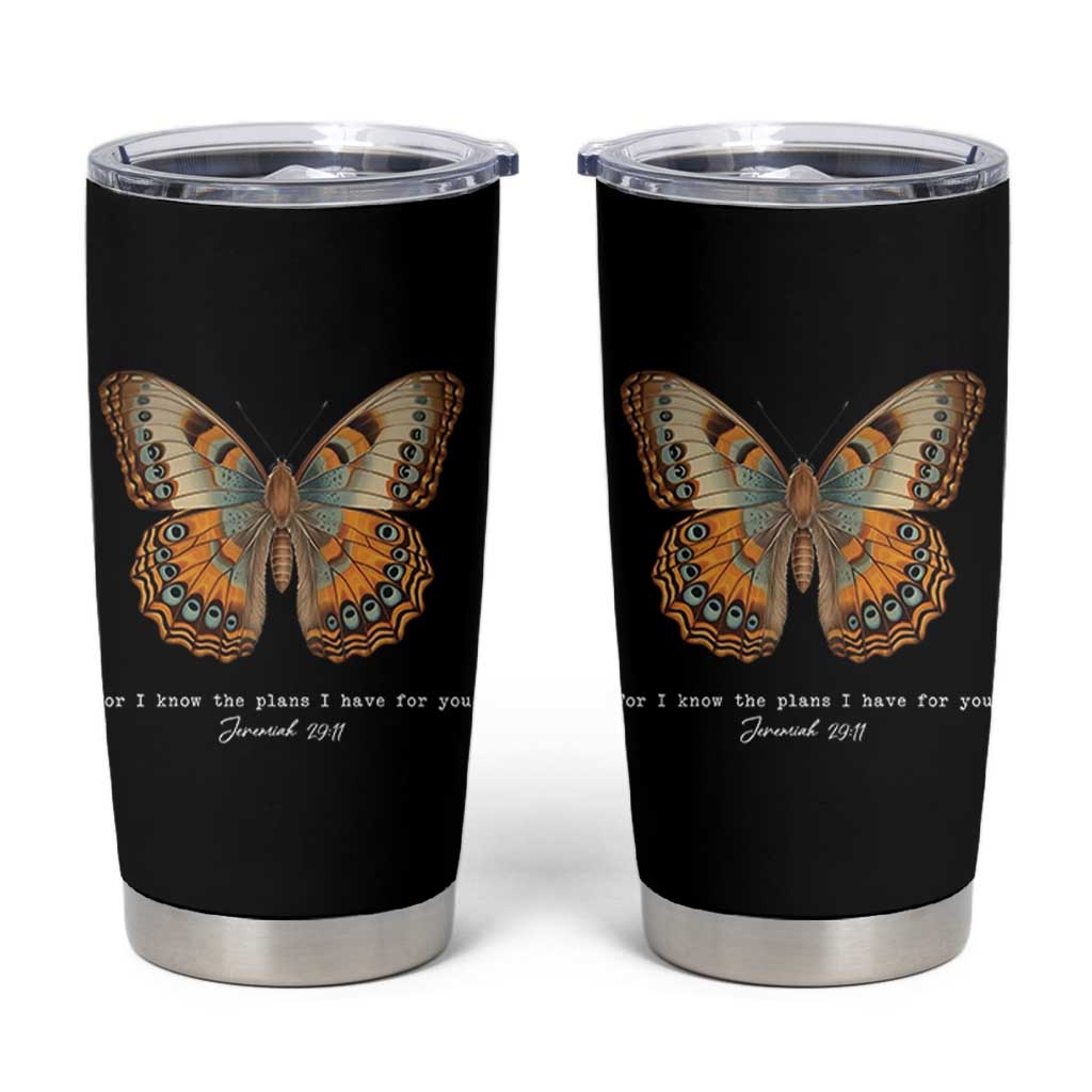 Christian Jeremiah 29:11 Tumbler Cup Bible Scripture For I Know The Plans I Have For You - Wonder Print Shop