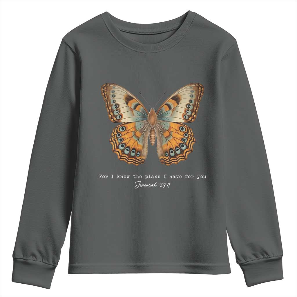 Christian Jeremiah 29:11 Youth Sweatshirt Bible Scripture For I Know The Plans I Have For You - Wonder Print Shop