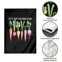 Let's Roots For Each Other Vegetable Garden Flag Motivational - Wonder Print Shop