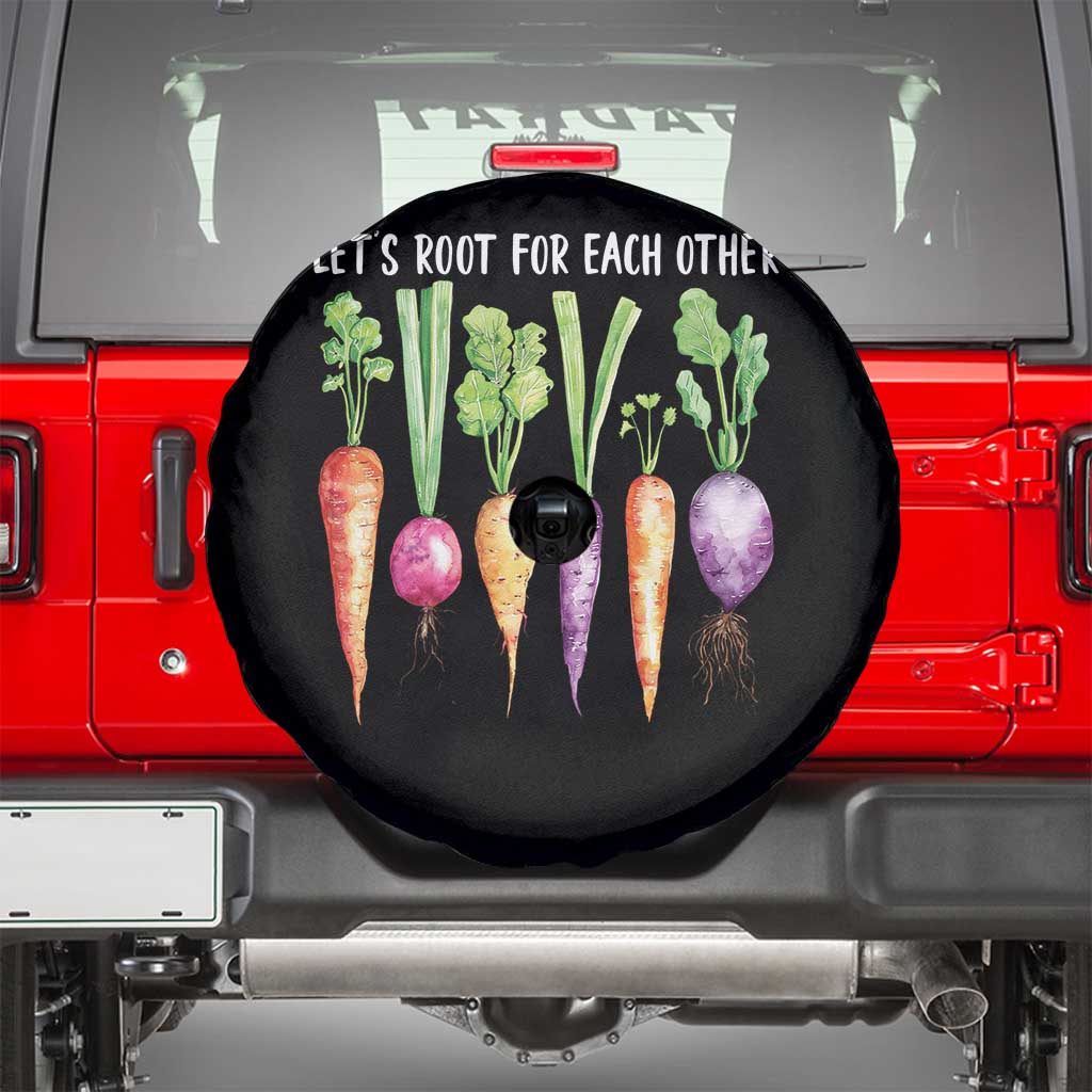 Let's Roots For Each Other Vegetable Spare Tire Cover Motivational - Wonder Print Shop