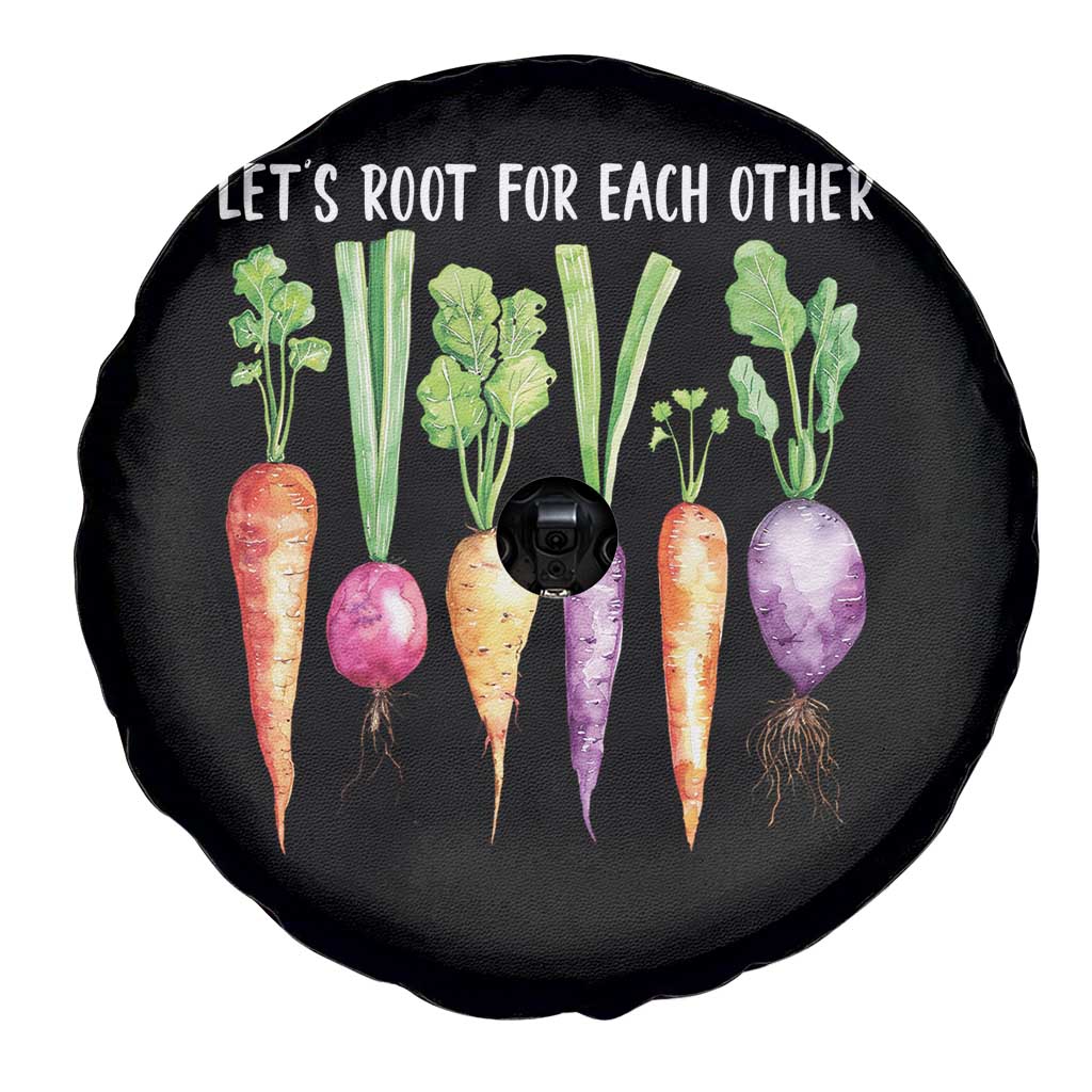 Let's Roots For Each Other Vegetable Spare Tire Cover Motivational - Wonder Print Shop