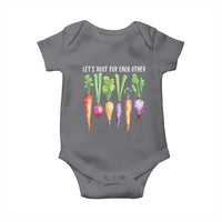 Let's Roots For Each Other Vegetable Baby Onesie Motivational - Wonder Print Shop