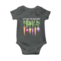 Let's Roots For Each Other Vegetable Baby Onesie Motivational - Wonder Print Shop