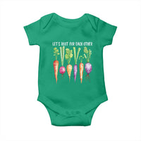 Let's Roots For Each Other Vegetable Baby Onesie Motivational - Wonder Print Shop