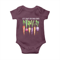 Let's Roots For Each Other Vegetable Baby Onesie Motivational - Wonder Print Shop