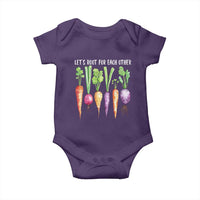 Let's Roots For Each Other Vegetable Baby Onesie Motivational - Wonder Print Shop