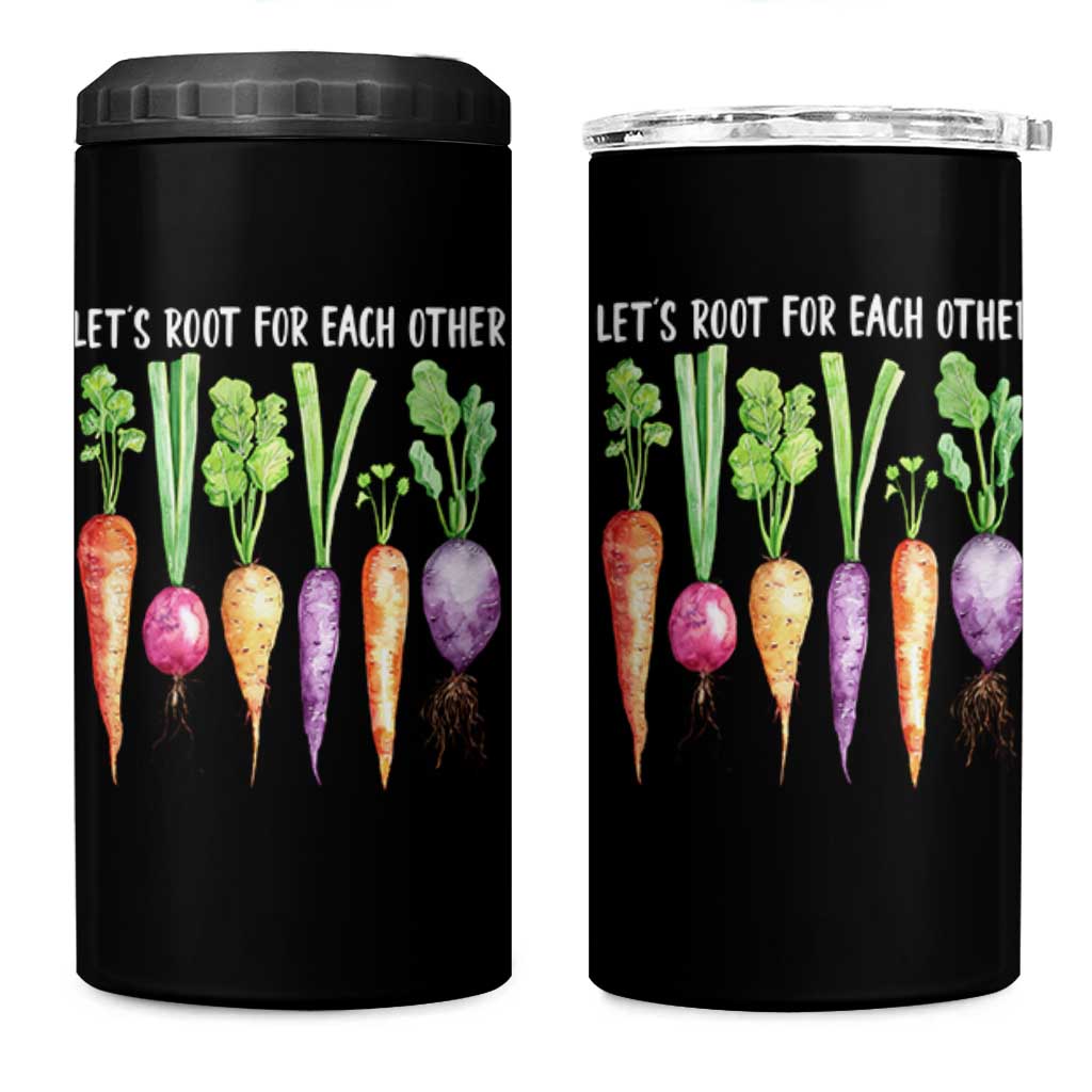 Let's Roots For Each Other Vegetable 4 in 1 Can Cooler Tumbler Motivational - Wonder Print Shop