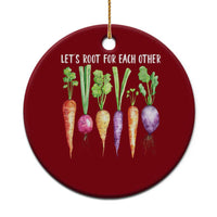 Let's Roots For Each Other Vegetable Ceramic Ornament Motivational - Wonder Print Shop