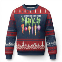 Let's Roots For Each Other Vegetable Ugly Christmas Sweater Motivational - Wonder Print Shop