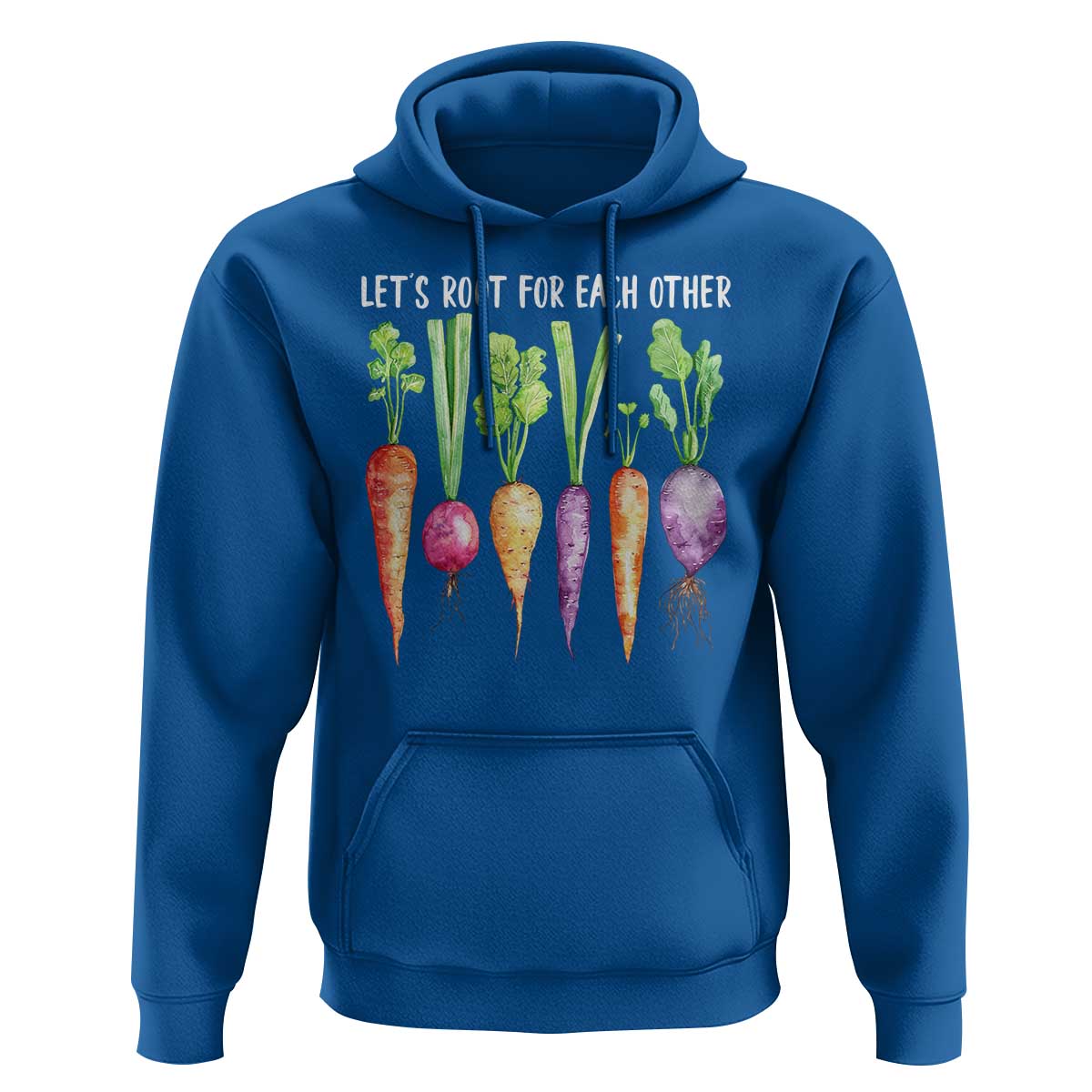 Let's Roots For Each Other Vegetable Hoodie Motivational - Wonder Print Shop