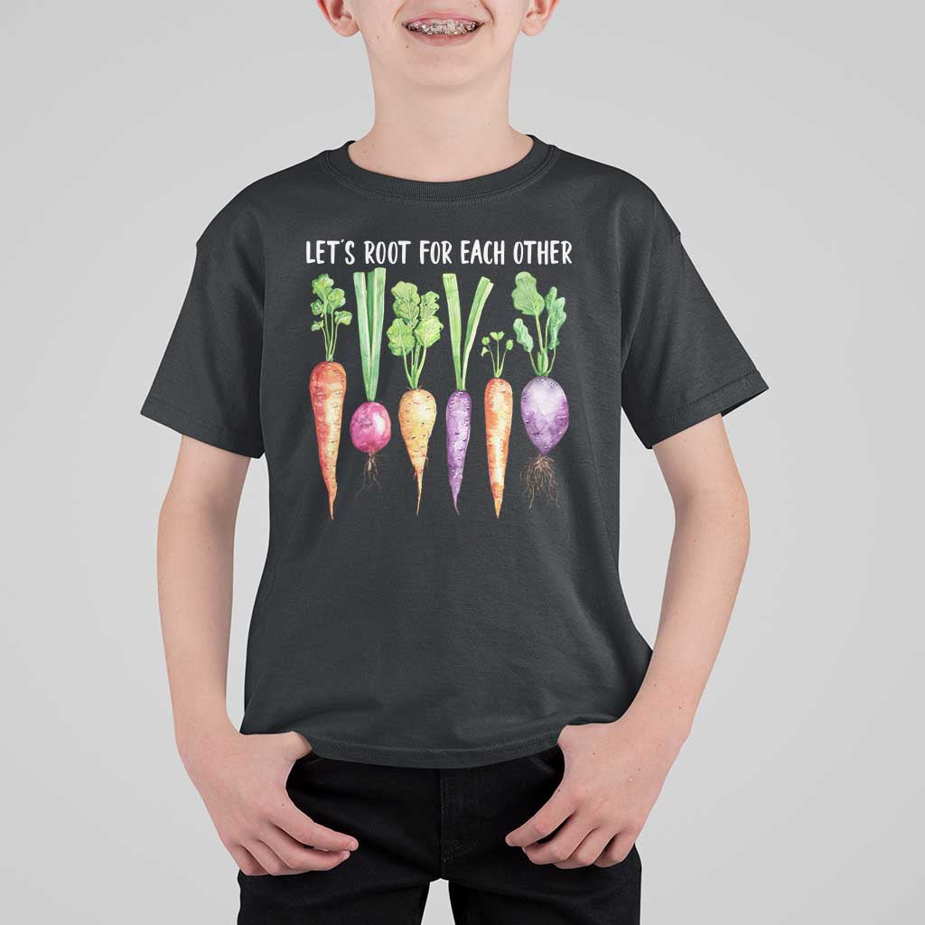 Let's Roots For Each Other Vegetable T Shirt For Kid Motivational - Wonder Print Shop