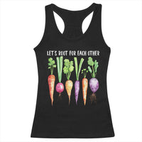 Let's Roots For Each Other Vegetable Racerback Tank Top Motivational - Wonder Print Shop
