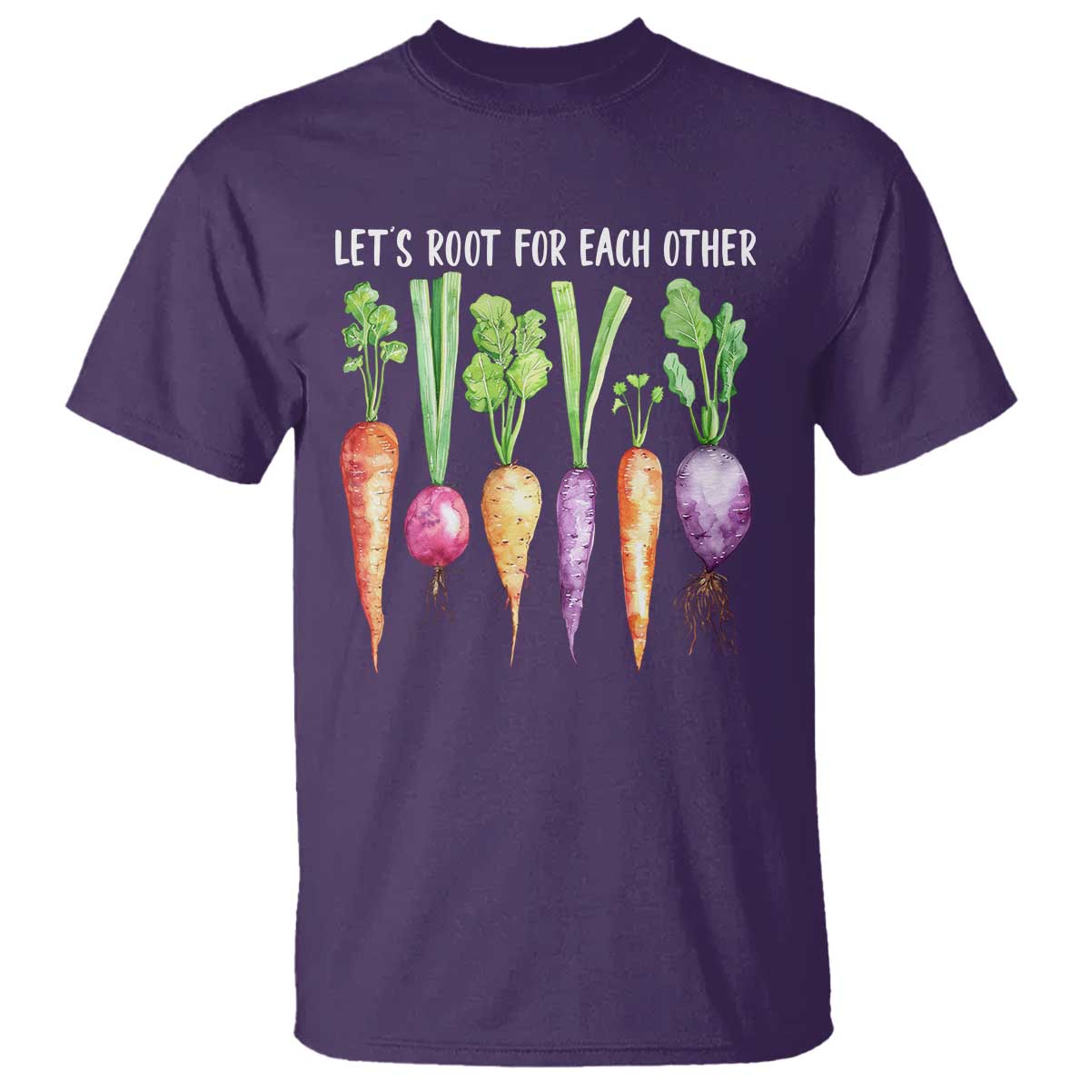 Let's Roots For Each Other Vegetable T Shirt Motivational - Wonder Print Shop