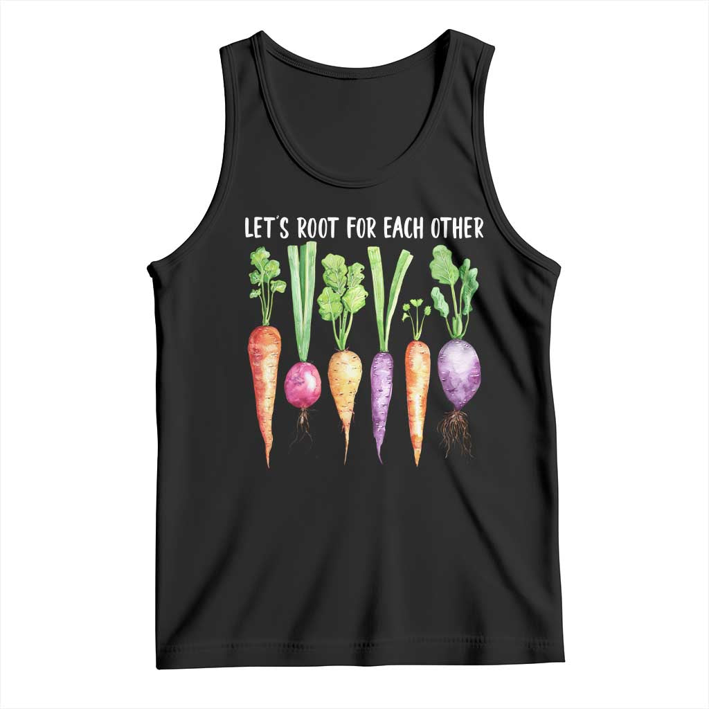 Let's Roots For Each Other Vegetable Tank Top Motivational - Wonder Print Shop